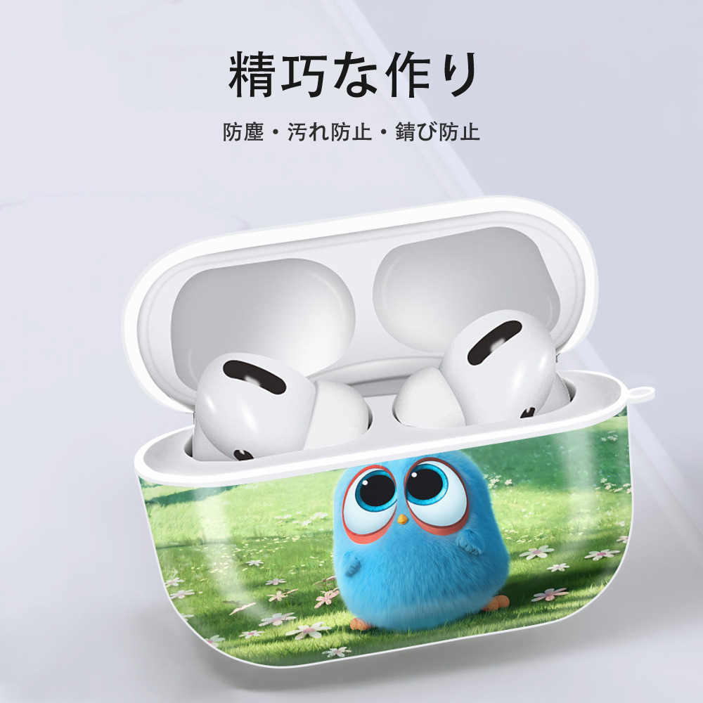 Angry Birds アングリーバード 【AirPods Pro用】ハードシェル保護ケース 耐衝撃・防指紋・カラビナ付き商品仕様