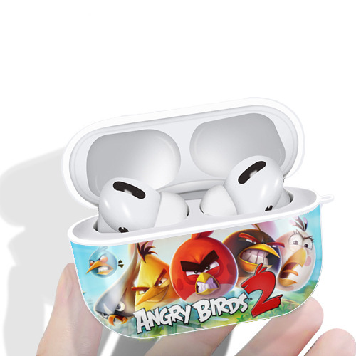 Angry Birds アングリーバード 【AirPods Pro用】ハードシェル保護ケース 耐衝撃・防指紋・カラビナ付き商品仕様