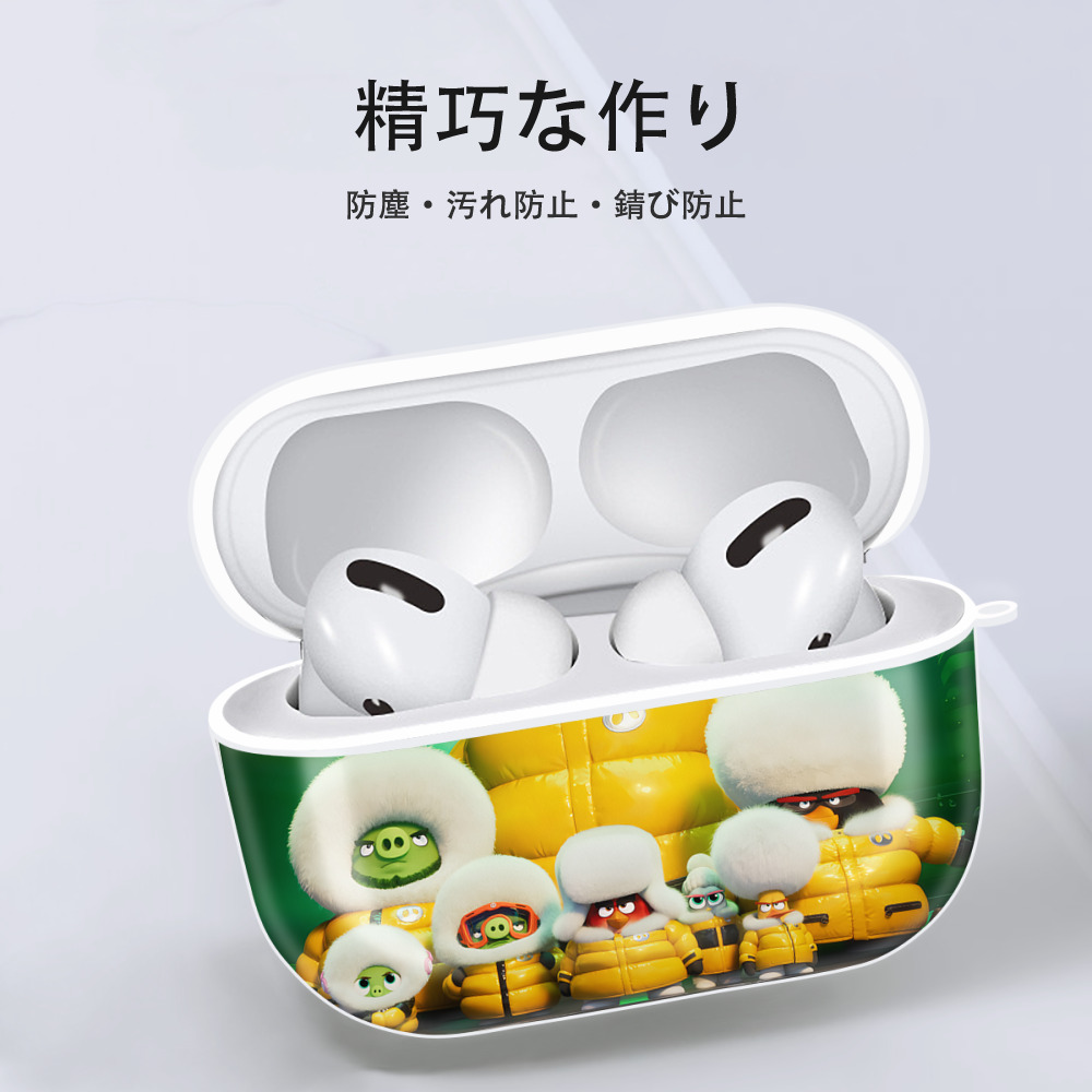 Angry Birds アングリーバード 【AirPods Pro用】ハードシェル保護ケース 耐衝撃・防指紋・カラビナ付き商品仕様