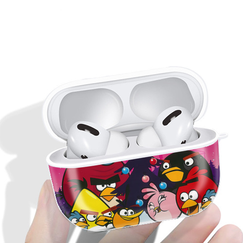 Angry Birds アングリーバード 【AirPods Pro用】ハードシェル保護ケース 耐衝撃・防指紋・カラビナ付き商品仕様