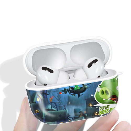 Angry Birds アングリーバード 【AirPods Pro用】ハードシェル保護ケース 耐衝撃・防指紋・カラビナ付き商品仕様