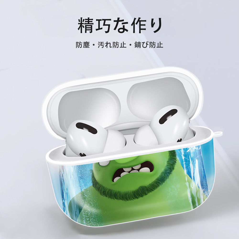 Angry Birds アングリーバード 【AirPods Pro用】ハードシェル保護ケース 耐衝撃・防指紋・カラビナ付き商品仕様