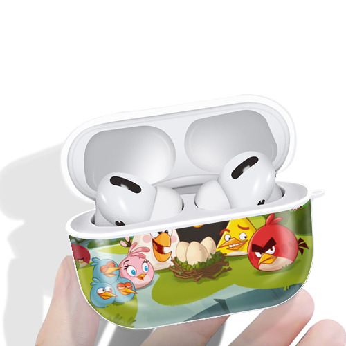 Angry Birds アングリーバード 【AirPods Pro用】ハードシェル保護ケース 耐衝撃・防指紋・カラビナ付き商品仕様