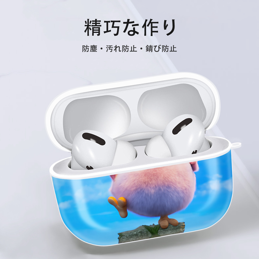 Angry Birds アングリーバード 【AirPods Pro用】ハードシェル保護ケース 耐衝撃・防指紋・カラビナ付き商品仕様