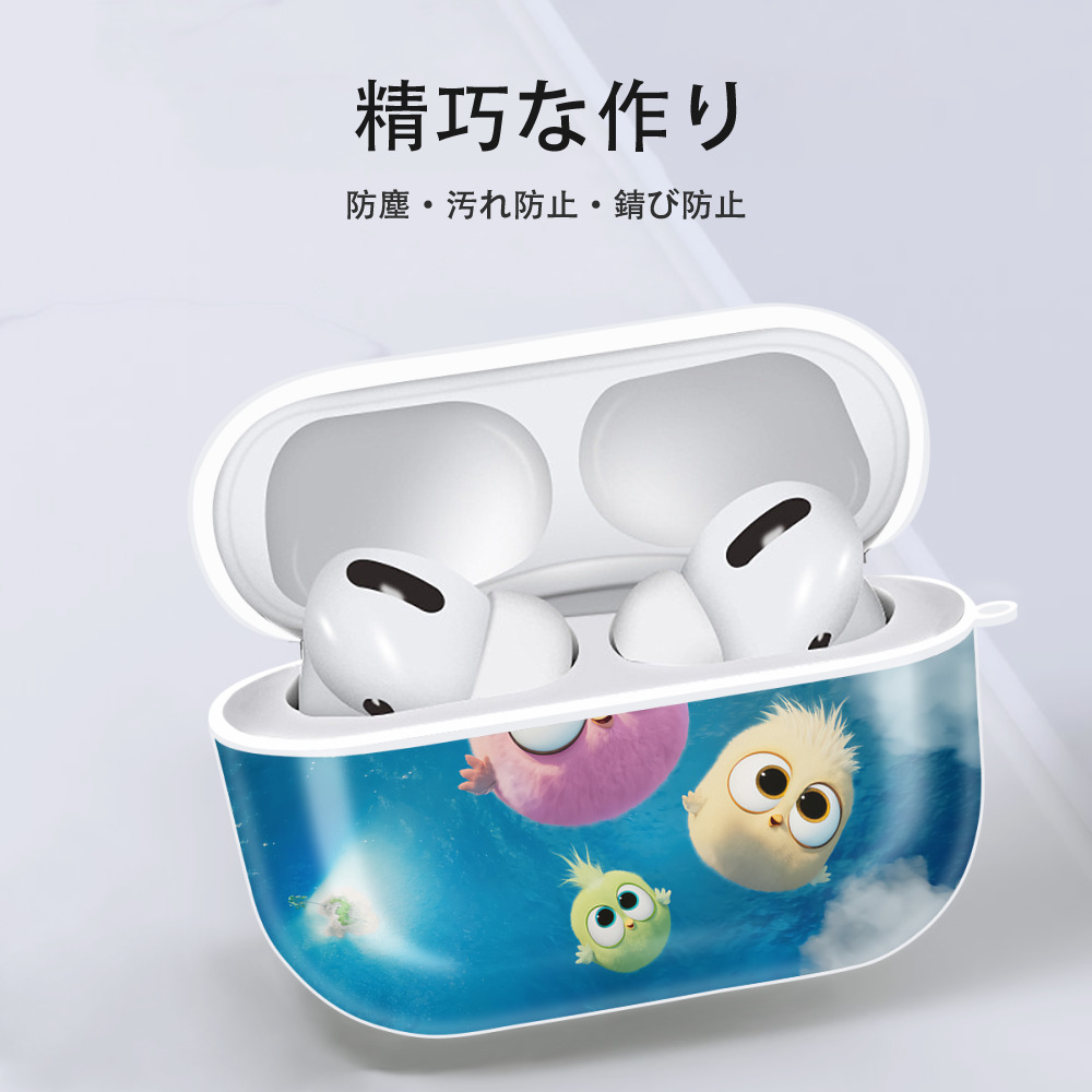 Angry Birds アングリーバード 【AirPods Pro用】ハードシェル保護ケース 耐衝撃・防指紋・カラビナ付き商品仕様