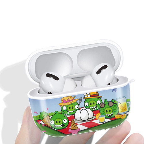 Angry Birds アングリーバード 【AirPods Pro用】ハードシェル保護ケース 耐衝撃・防指紋・カラビナ付き商品仕様