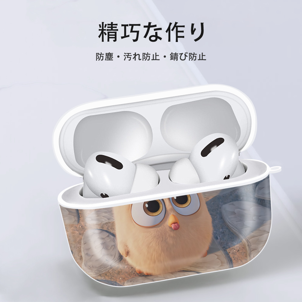 Angry Birds アングリーバード 【AirPods Pro用】ハードシェル保護ケース 耐衝撃・防指紋・カラビナ付き商品仕様