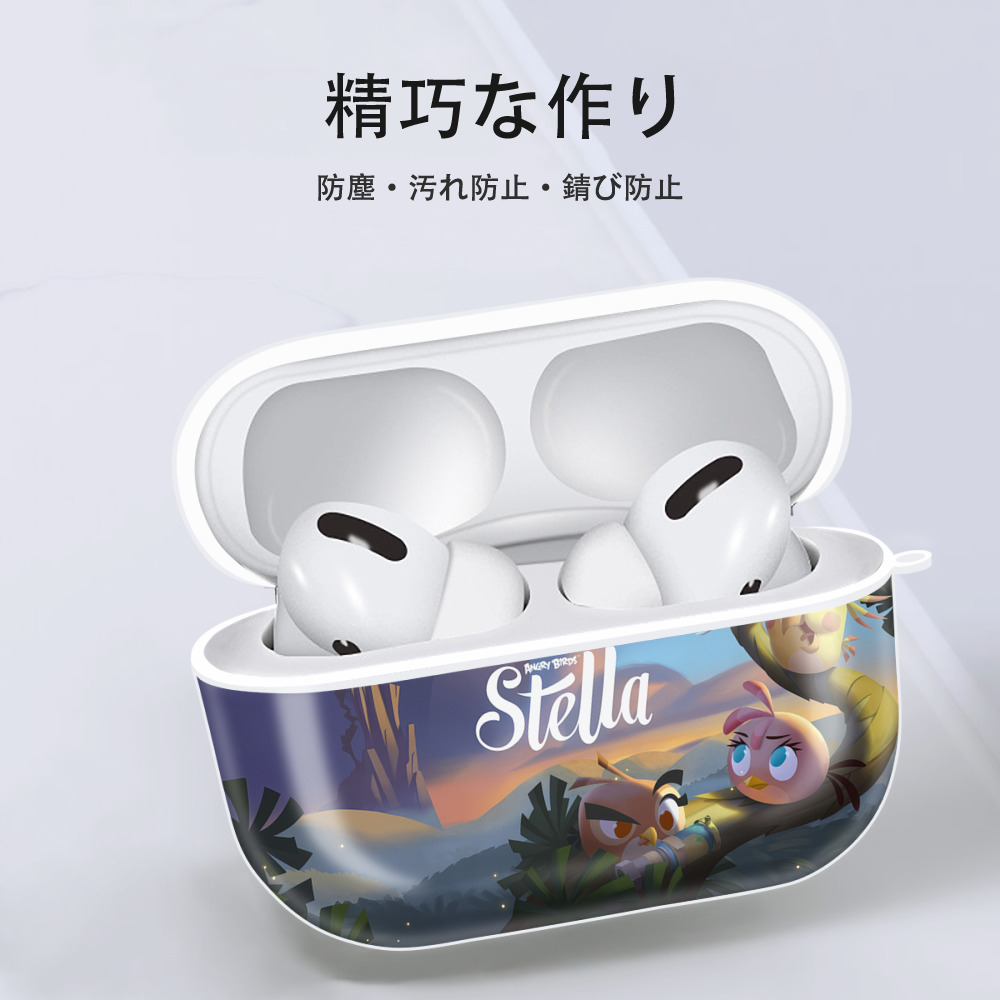 Angry Birds アングリーバード 【AirPods Pro用】ハードシェル保護ケース 耐衝撃・防指紋・カラビナ付き商品仕様
