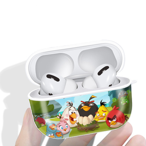 Angry Birds アングリーバード 【AirPods Pro用】ハードシェル保護ケース 耐衝撃・防指紋・カラビナ付き商品仕様