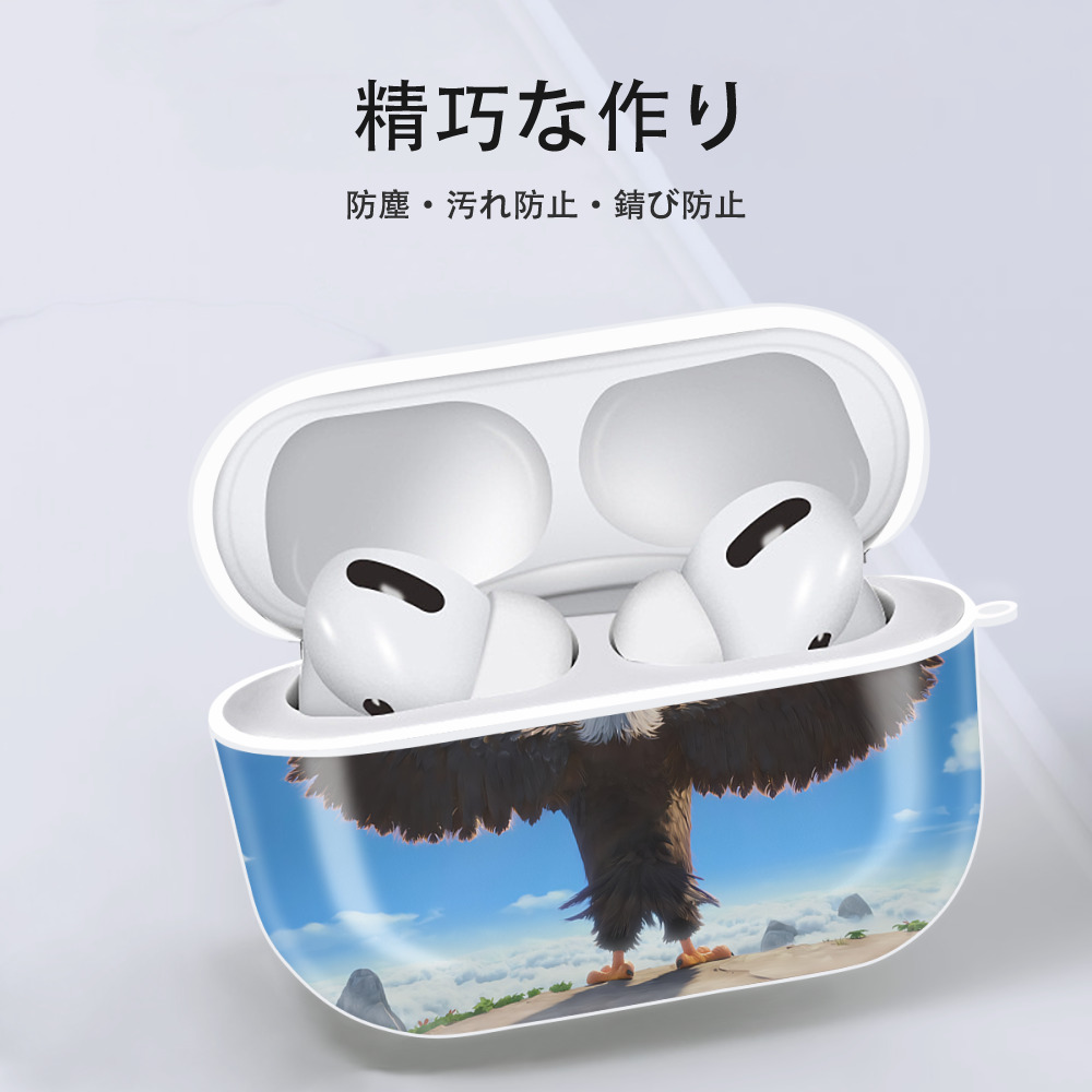 Angry Birds アングリーバード 【AirPods Pro用】ハードシェル保護ケース 耐衝撃・防指紋・カラビナ付き商品仕様
