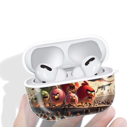 Angry Birds アングリーバード 【AirPods Pro用】ハードシェル保護ケース 耐衝撃・防指紋・カラビナ付き商品仕様