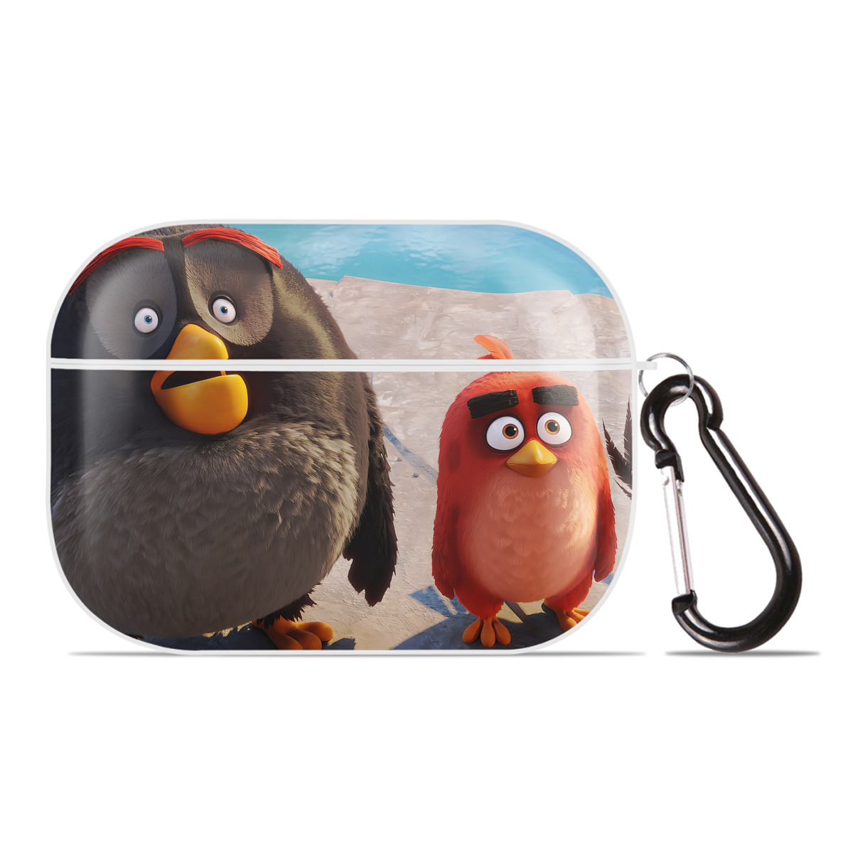 （画像用） Angry Birds アングリーバード 【AirPods Pro用】ハードシェル保護ケース 耐衝撃・防指紋・カラビナ付き商品仕様