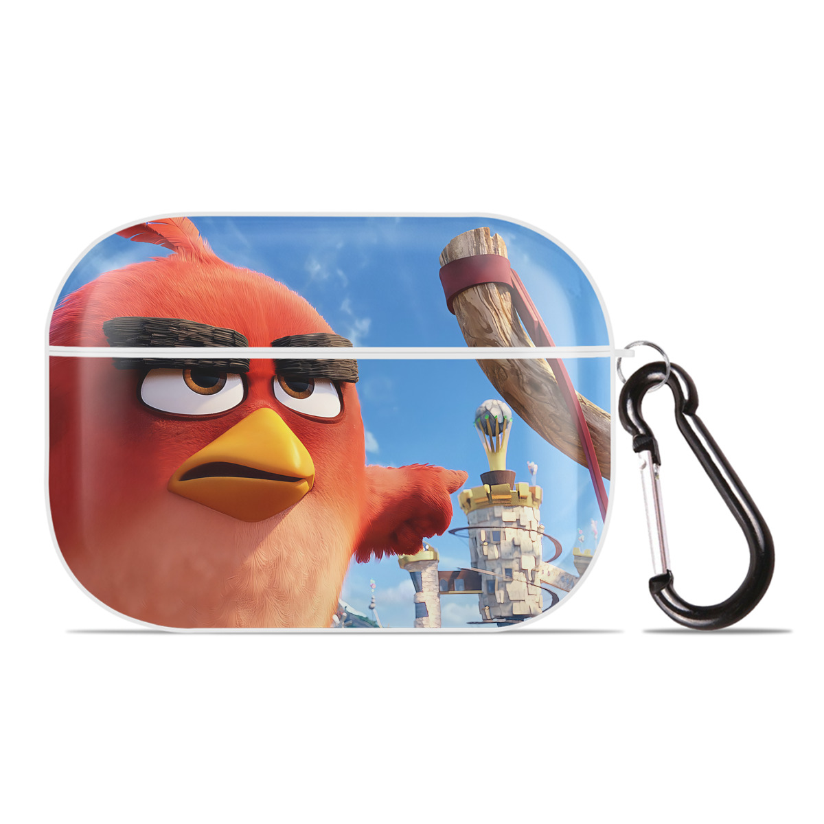 （画像用） Angry Birds アングリーバード 【AirPods Pro用】ハードシェル保護ケース 耐衝撃・防指紋・カラビナ付き商品仕様