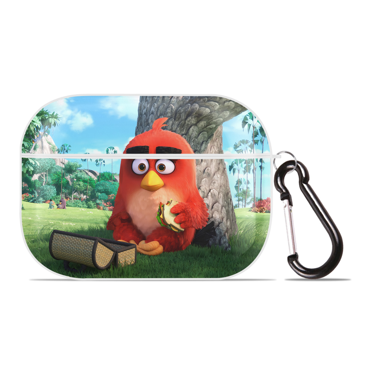 （画像用） Angry Birds アングリーバード 【AirPods Pro用】ハードシェル保護ケース 耐衝撃・防指紋・カラビナ付き商品仕様