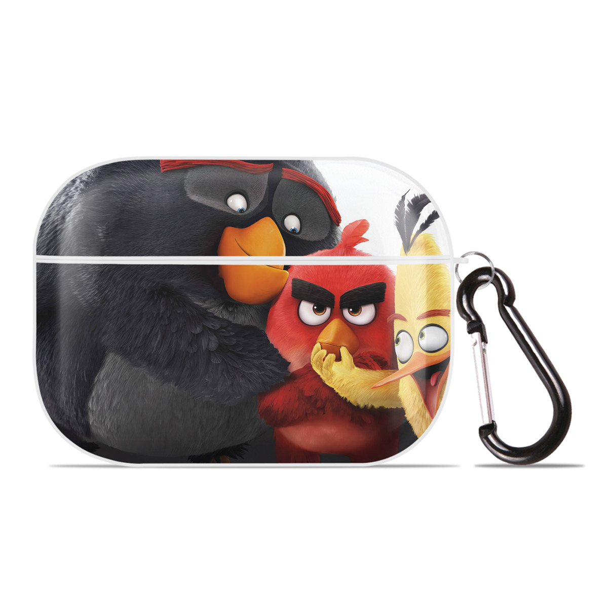 （画像用） Angry Birds アングリーバード 【AirPods Pro用】ハードシェル保護ケース 耐衝撃・防指紋・カラビナ付き商品仕様