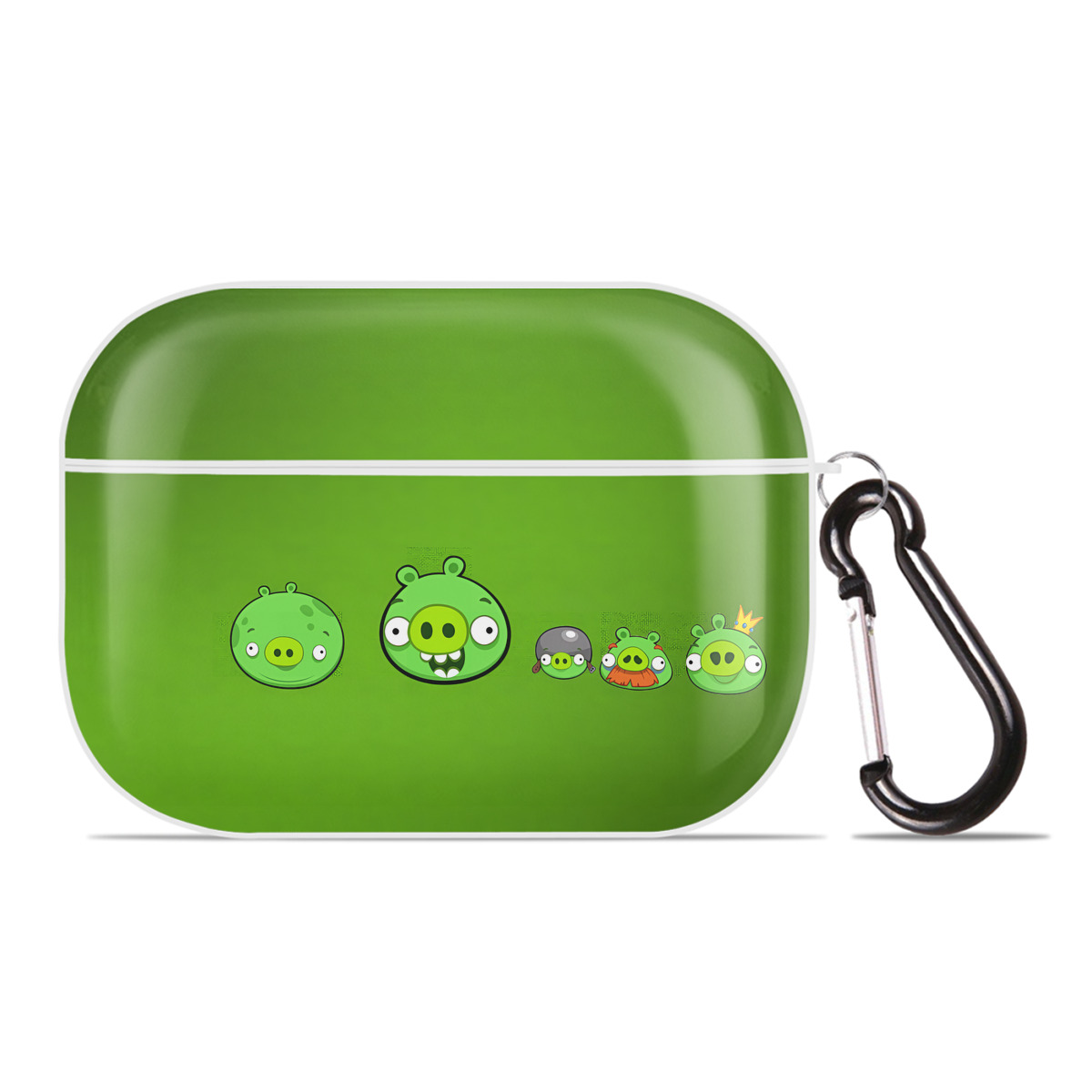 （画像用） Angry Birds アングリーバード 【AirPods Pro用】ハードシェル保護ケース 耐衝撃・防指紋・カラビナ付き商品仕様