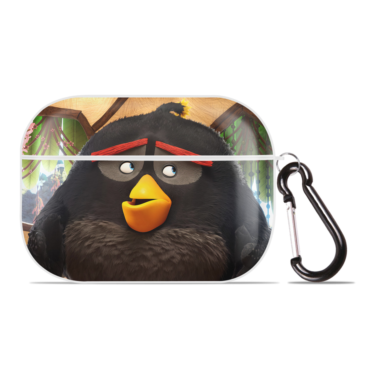 （画像用） Angry Birds アングリーバード 【AirPods Pro用】ハードシェル保護ケース 耐衝撃・防指紋・カラビナ付き商品仕様