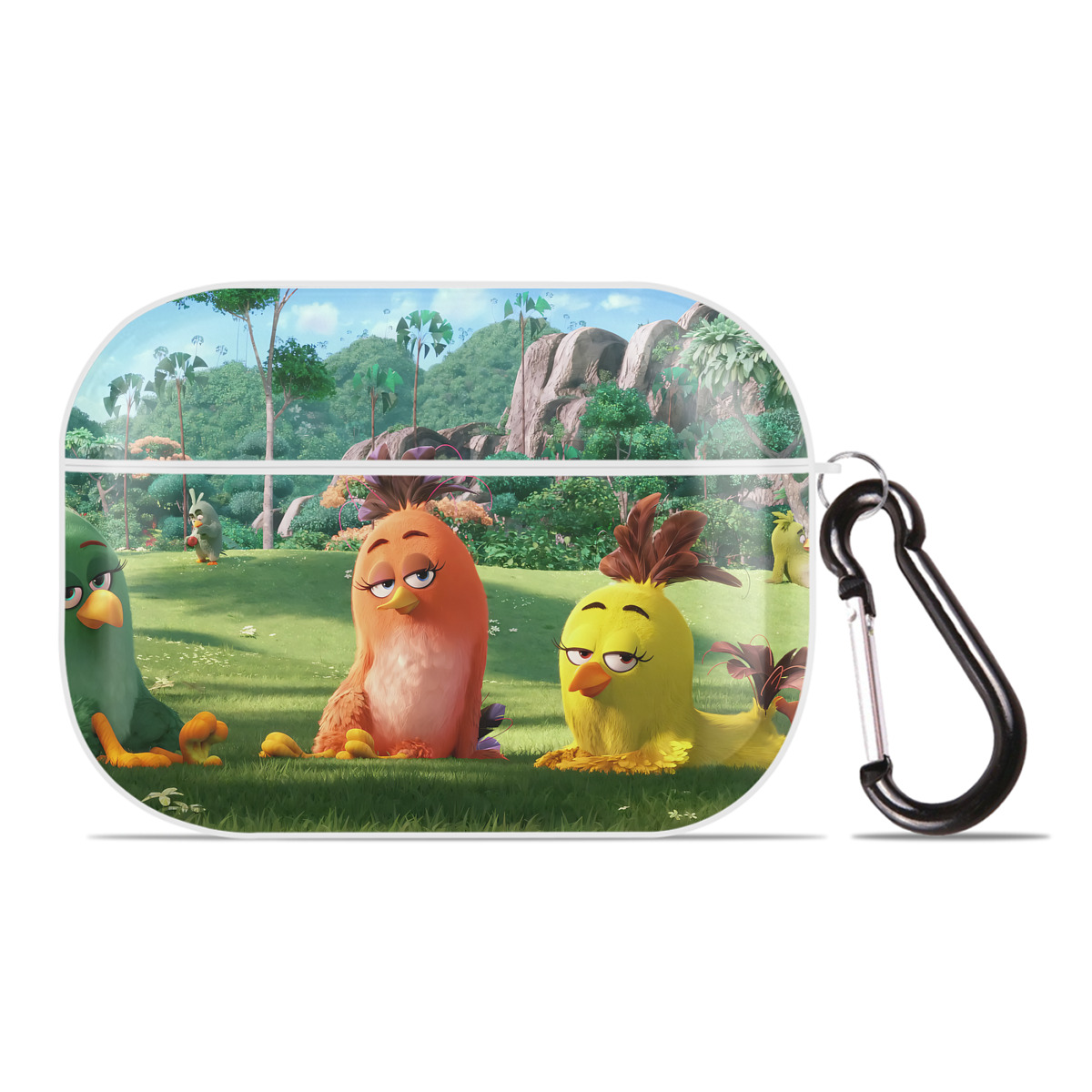 （画像用） Angry Birds アングリーバード 【AirPods Pro用】ハードシェル保護ケース 耐衝撃・防指紋・カラビナ付き商品仕様