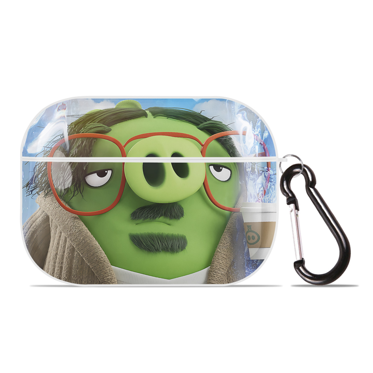 （画像用） Angry Birds アングリーバード 【AirPods Pro用】ハードシェル保護ケース 耐衝撃・防指紋・カラビナ付き商品仕様