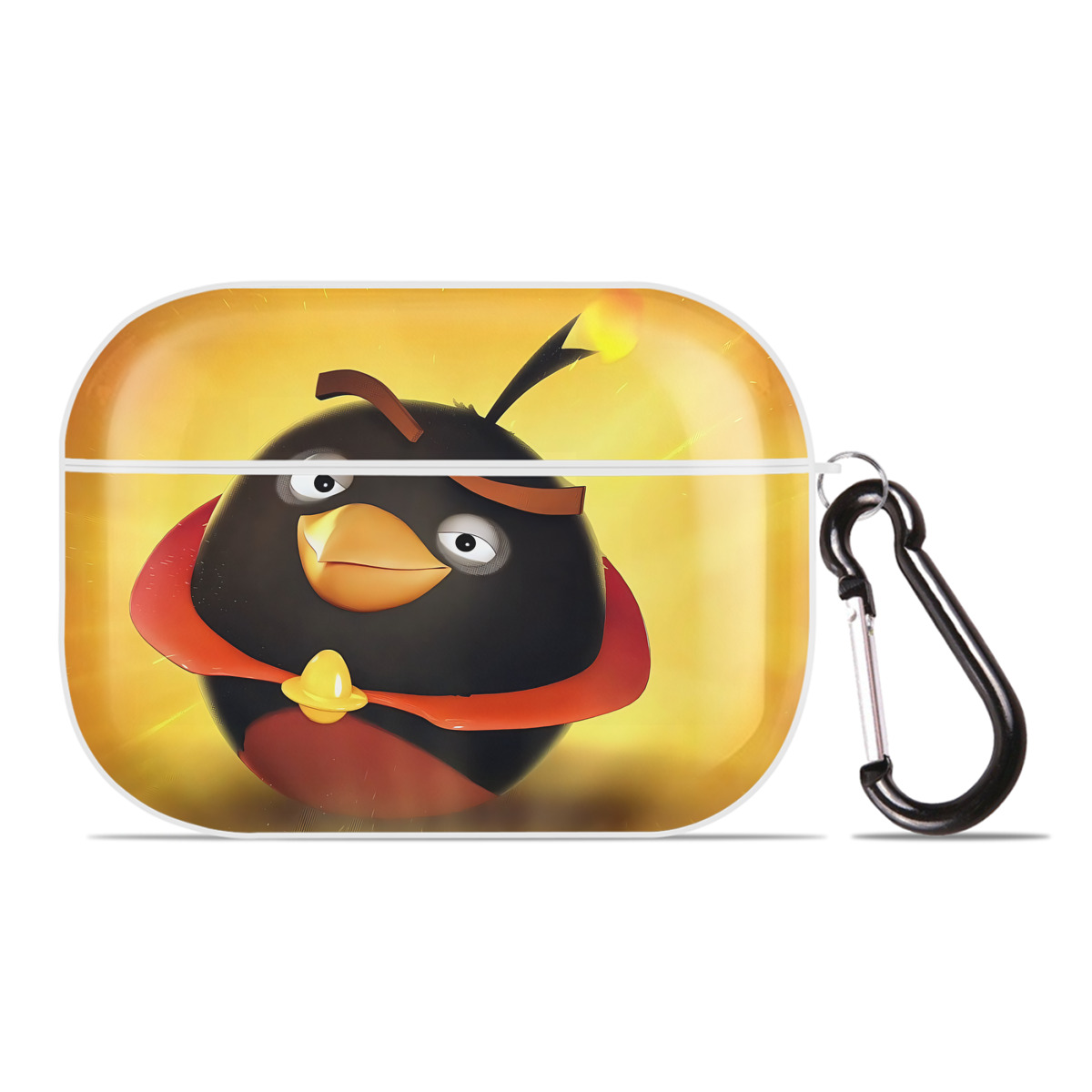（画像用） Angry Birds アングリーバード 【AirPods Pro用】ハードシェル保護ケース 耐衝撃・防指紋・カラビナ付き商品仕様