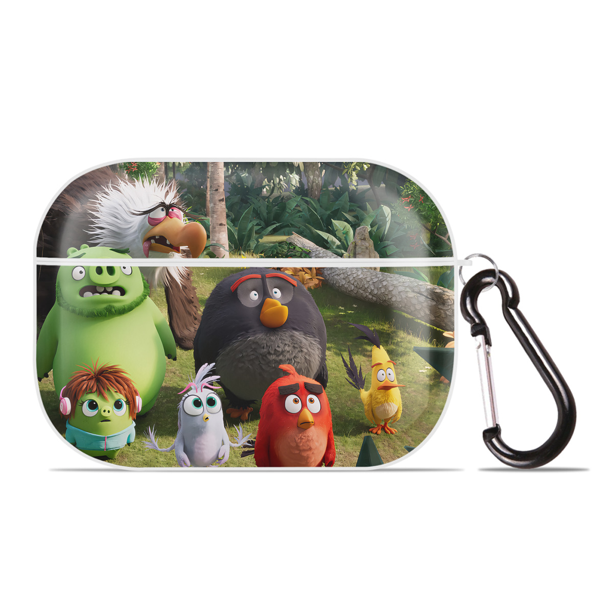 （画像用） Angry Birds アングリーバード 【AirPods Pro用】ハードシェル保護ケース 耐衝撃・防指紋・カラビナ付き商品仕様