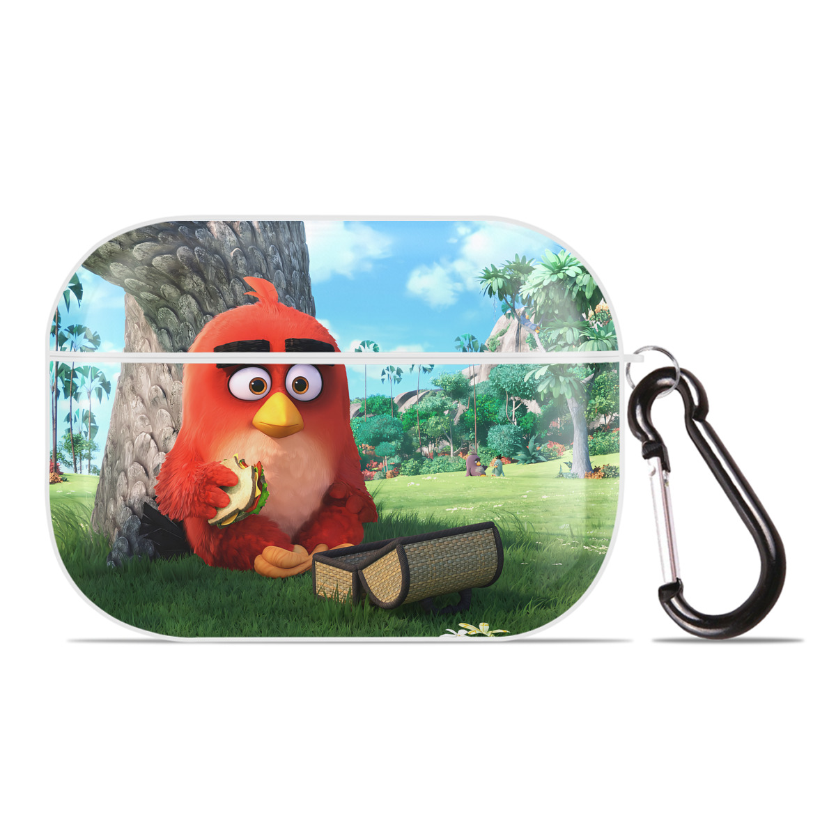 （画像用） Angry Birds アングリーバード 【AirPods Pro用】ハードシェル保護ケース 耐衝撃・防指紋・カラビナ付き商品仕様