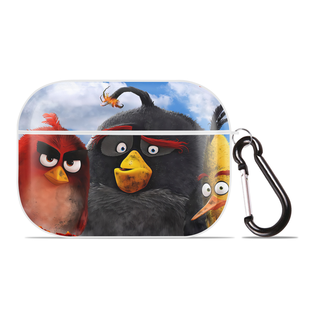 （画像用） Angry Birds アングリーバード 【AirPods Pro用】ハードシェル保護ケース 耐衝撃・防指紋・カラビナ付き商品仕様