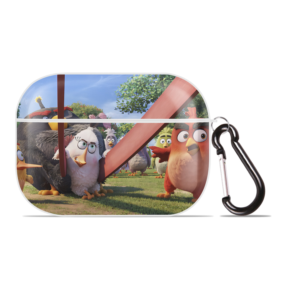 （画像用） Angry Birds アングリーバード 【AirPods Pro用】ハードシェル保護ケース 耐衝撃・防指紋・カラビナ付き商品仕様