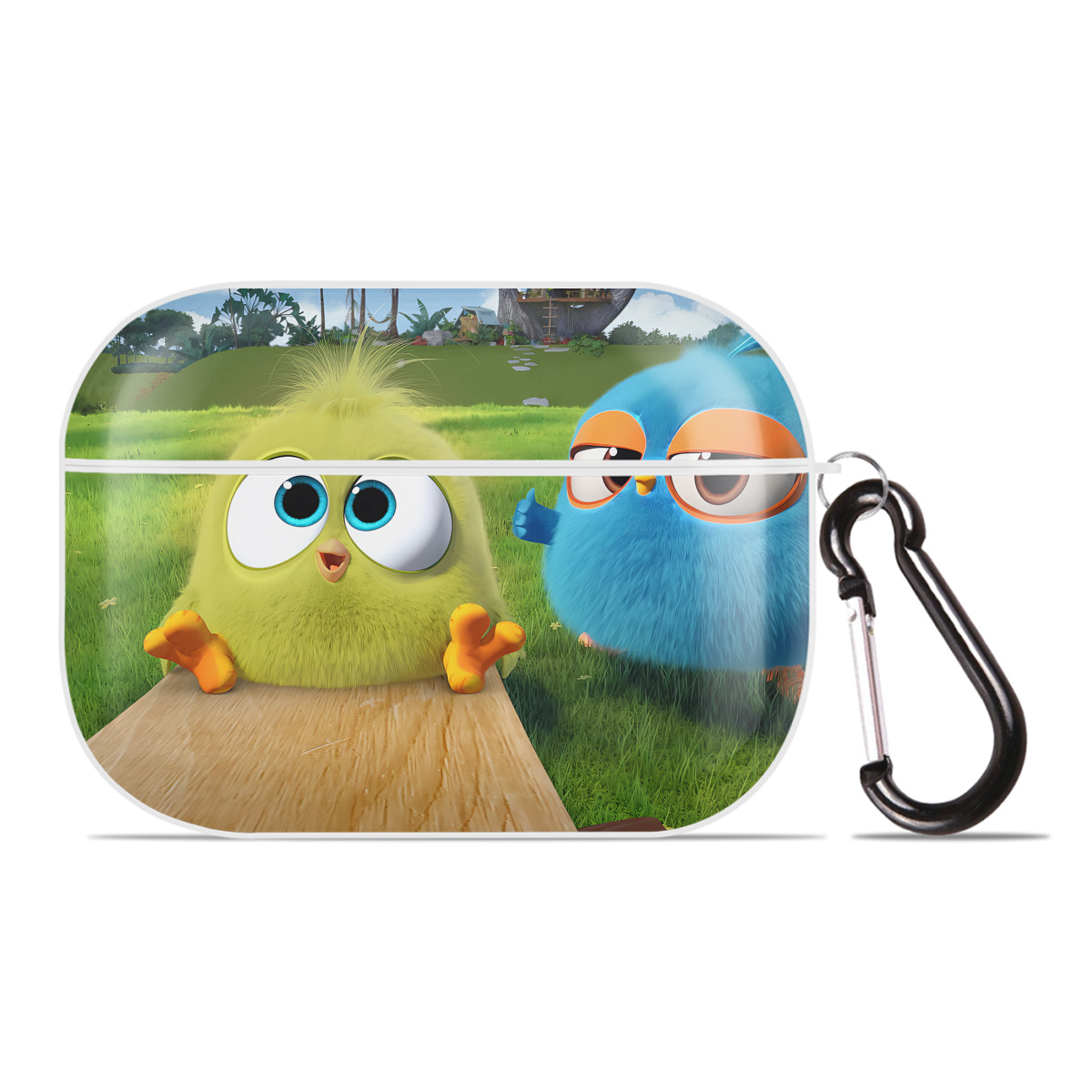（画像用） Angry Birds アングリーバード 【AirPods Pro用】ハードシェル保護ケース 耐衝撃・防指紋・カラビナ付き商品仕様