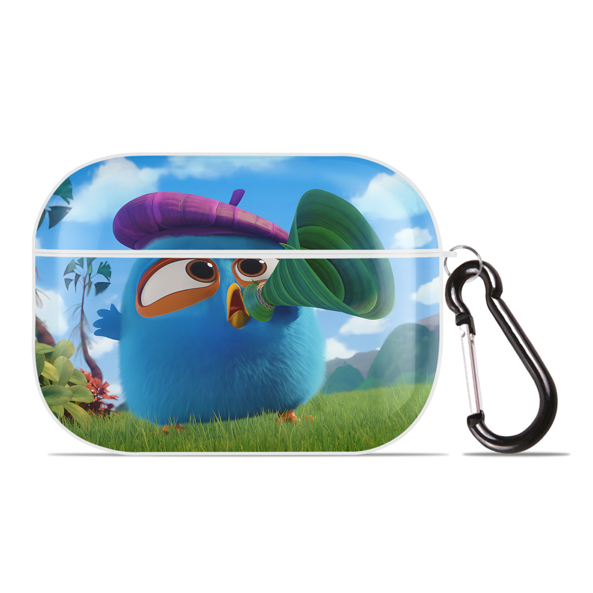 （画像用） Angry Birds アングリーバード 【AirPods Pro用】ハードシェル保護ケース 耐衝撃・防指紋・カラビナ付き商品仕様