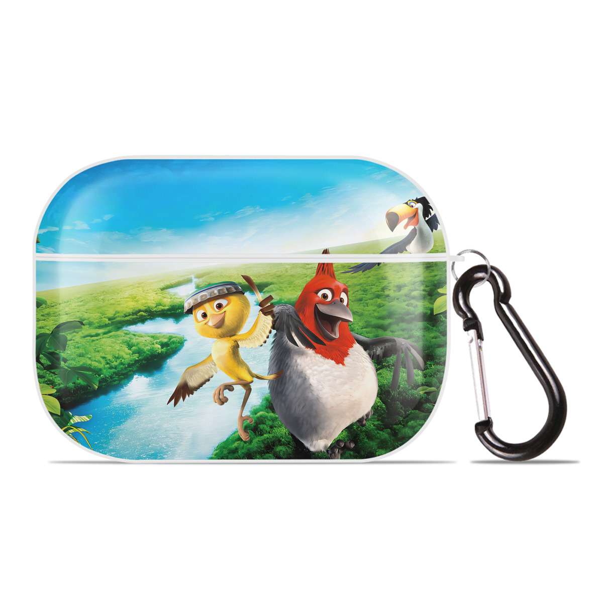 （画像用） Angry Birds アングリーバード 【AirPods Pro用】ハードシェル保護ケース 耐衝撃・防指紋・カラビナ付き商品仕様