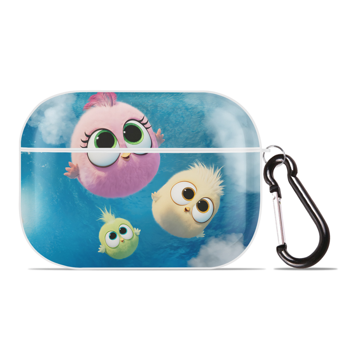 （画像用） Angry Birds アングリーバード 【AirPods Pro用】ハードシェル保護ケース 耐衝撃・防指紋・カラビナ付き商品仕様