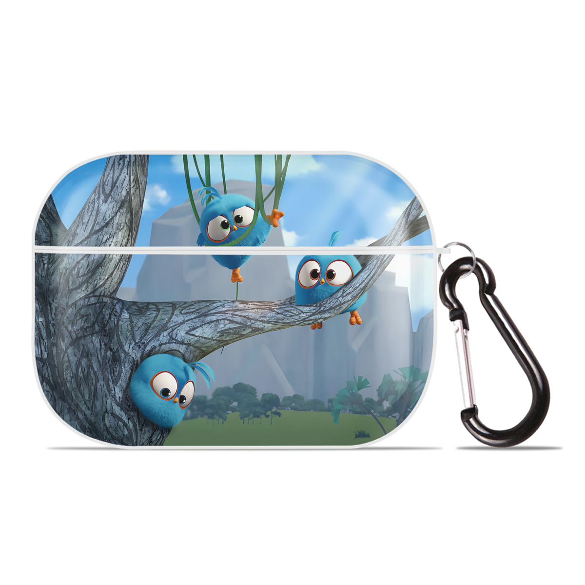 （画像用） Angry Birds アングリーバード 【AirPods Pro用】ハードシェル保護ケース 耐衝撃・防指紋・カラビナ付き商品仕様