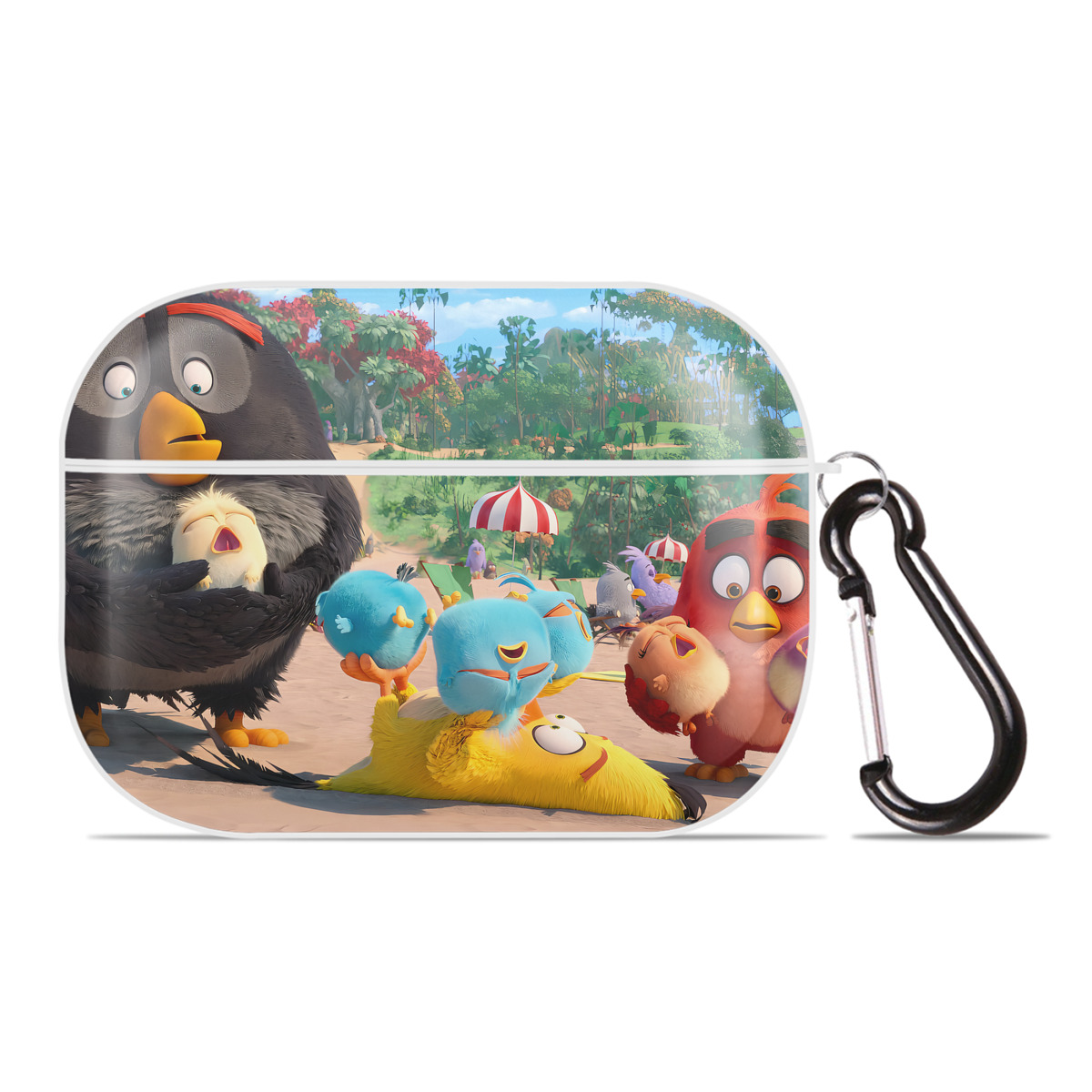（画像用） Angry Birds アングリーバード 【AirPods Pro用】ハードシェル保護ケース 耐衝撃・防指紋・カラビナ付き商品仕様