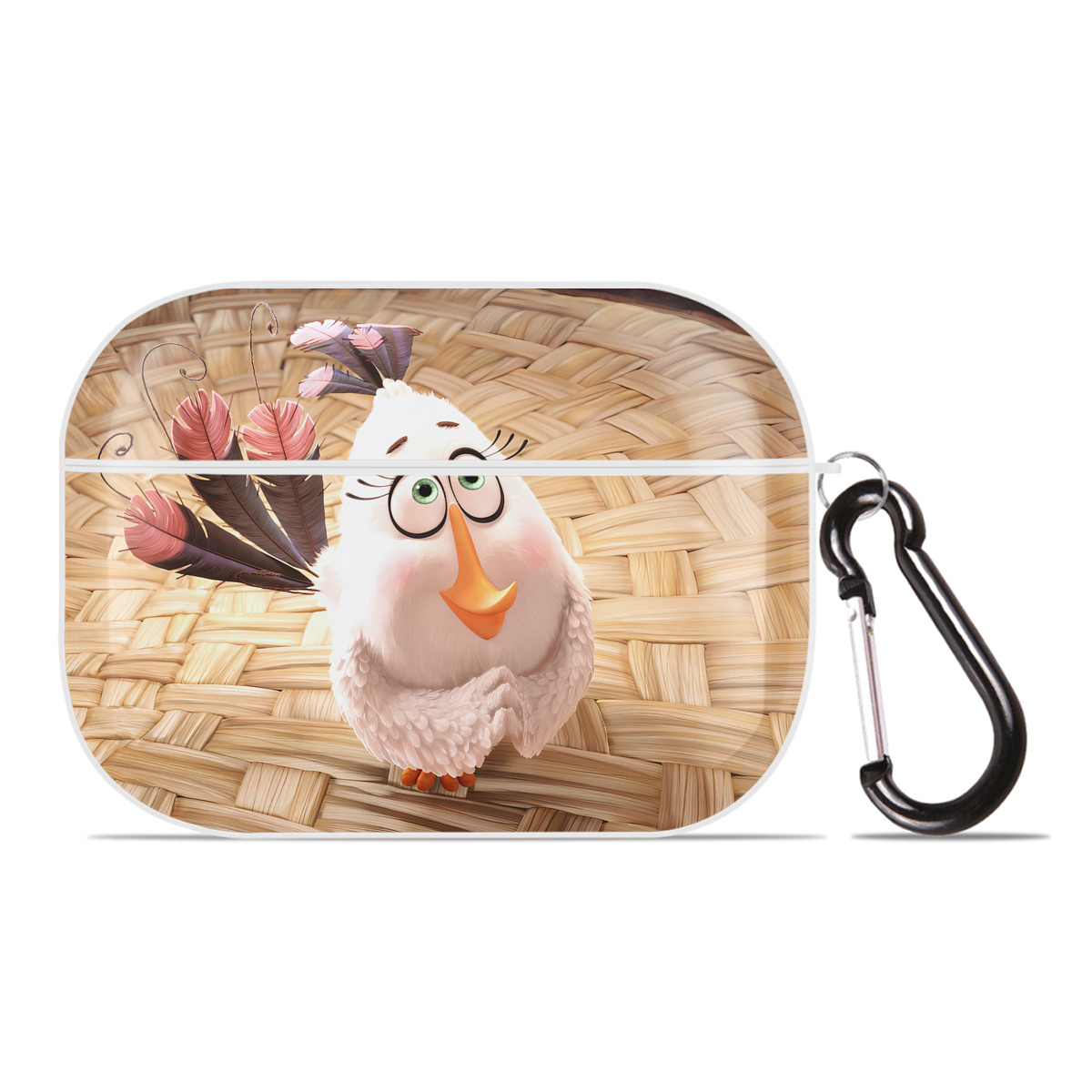 （画像用） Angry Birds アングリーバード 【AirPods Pro用】ハードシェル保護ケース 耐衝撃・防指紋・カラビナ付き商品仕様