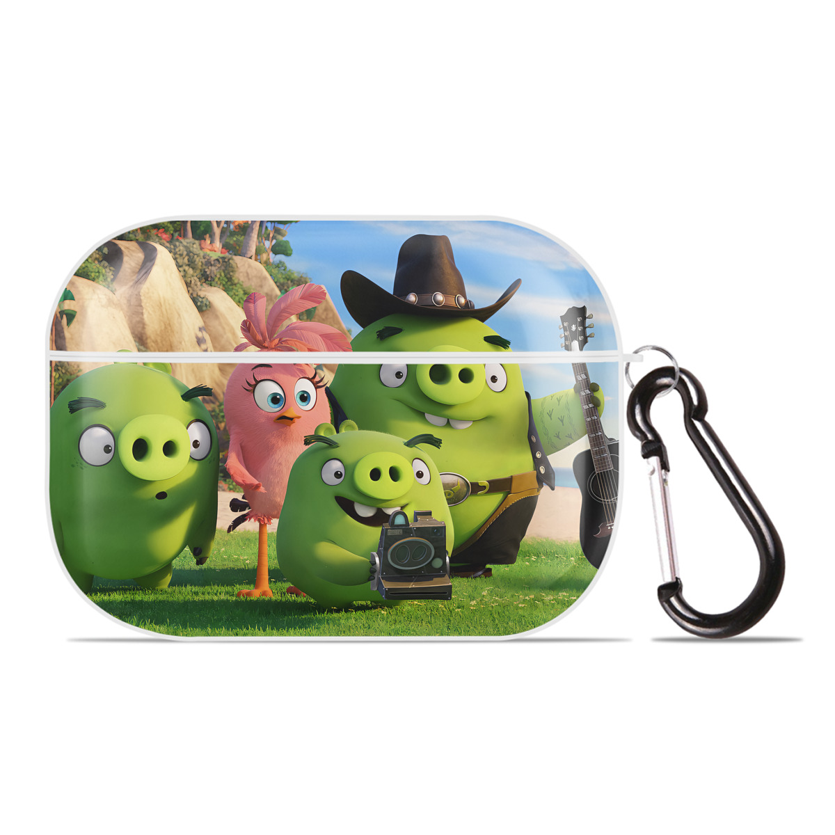 （画像用） Angry Birds アングリーバード 【AirPods Pro用】ハードシェル保護ケース 耐衝撃・防指紋・カラビナ付き商品仕様