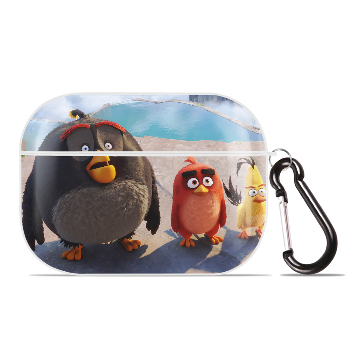 （画像用） Angry Birds アングリーバード 【AirPods Pro用】ハードシェル保護ケース 耐衝撃・防指紋・カラビナ付き商品仕様