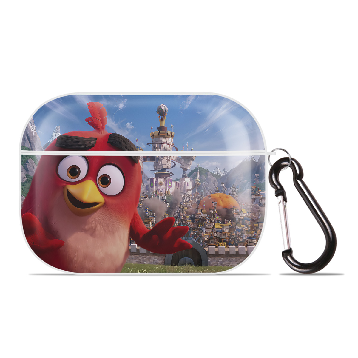（画像用） Angry Birds アングリーバード 【AirPods Pro用】ハードシェル保護ケース 耐衝撃・防指紋・カラビナ付き商品仕様