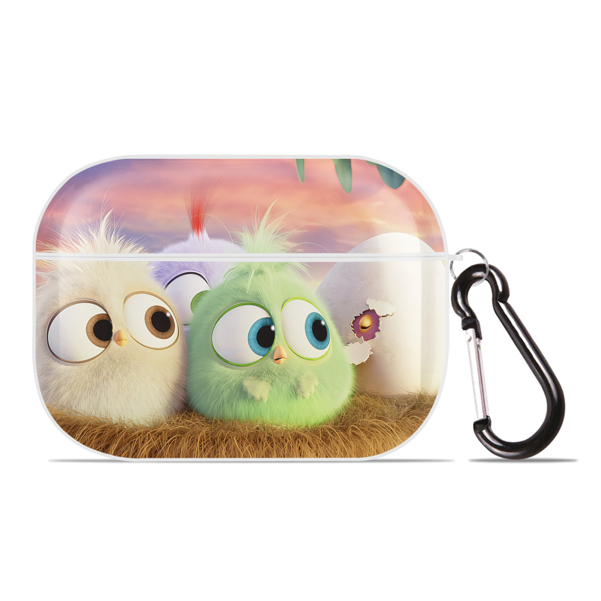 （画像用） Angry Birds アングリーバード 【AirPods Pro用】ハードシェル保護ケース 耐衝撃・防指紋・カラビナ付き商品仕様