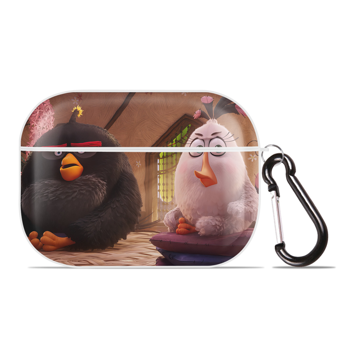（画像用） Angry Birds アングリーバード 【AirPods Pro用】ハードシェル保護ケース 耐衝撃・防指紋・カラビナ付き商品仕様