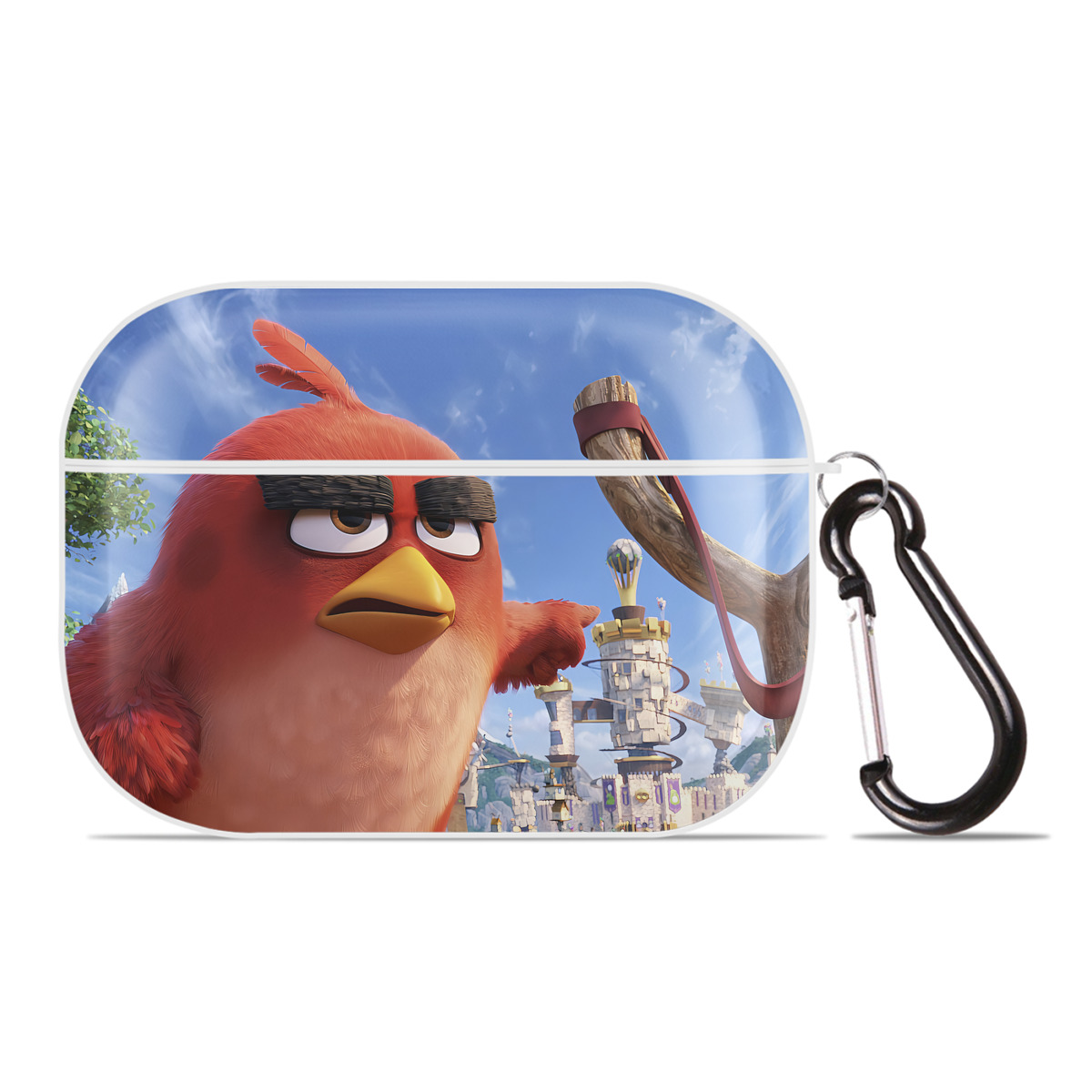 （画像用） Angry Birds アングリーバード 【AirPods Pro用】ハードシェル保護ケース 耐衝撃・防指紋・カラビナ付き商品仕様