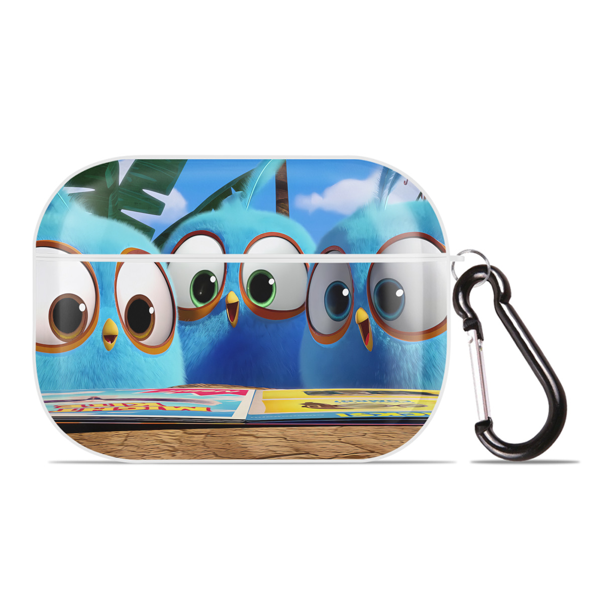 （画像用） Angry Birds アングリーバード 【AirPods Pro用】ハードシェル保護ケース 耐衝撃・防指紋・カラビナ付き商品仕様