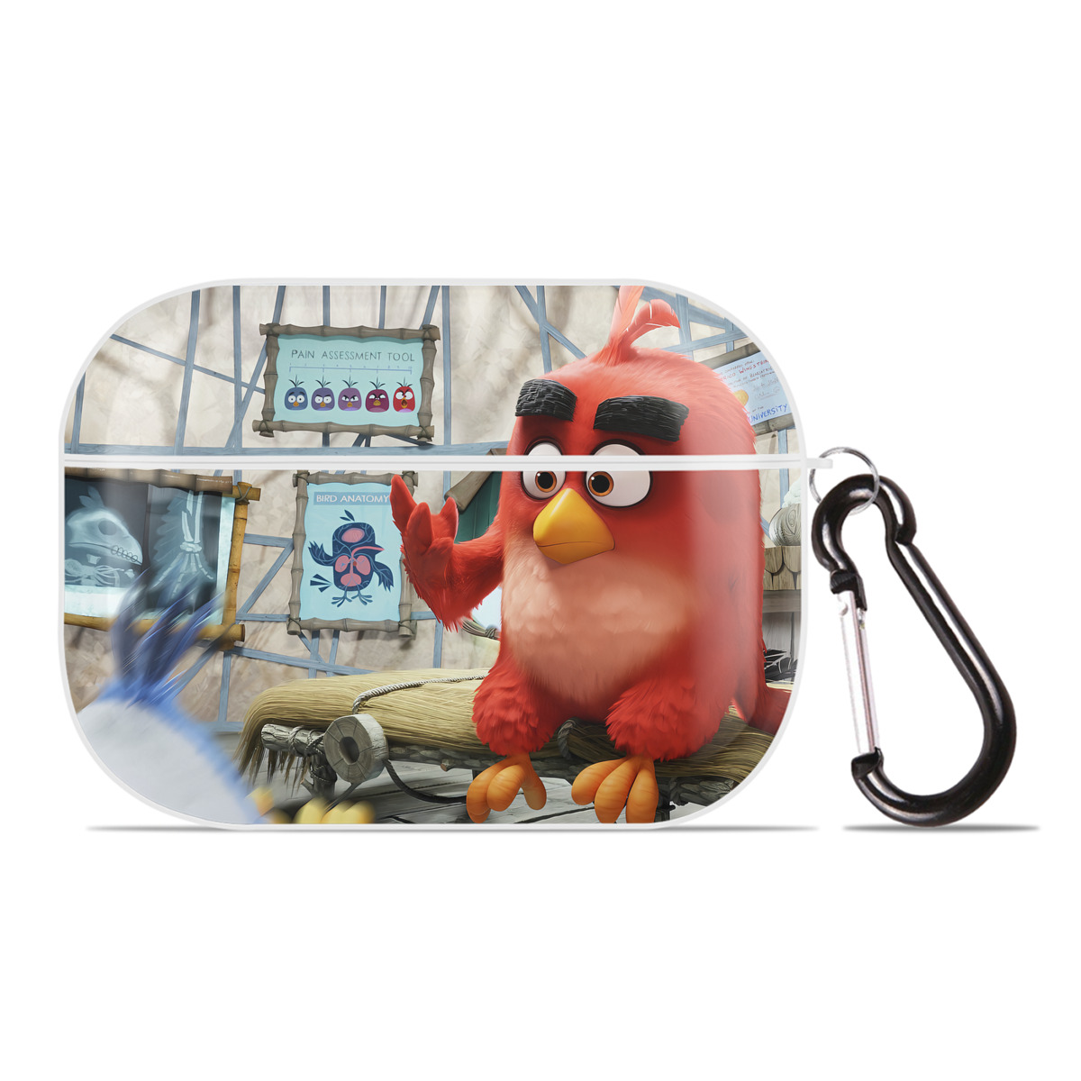 （画像用） Angry Birds アングリーバード 【AirPods Pro用】ハードシェル保護ケース 耐衝撃・防指紋・カラビナ付き商品仕様