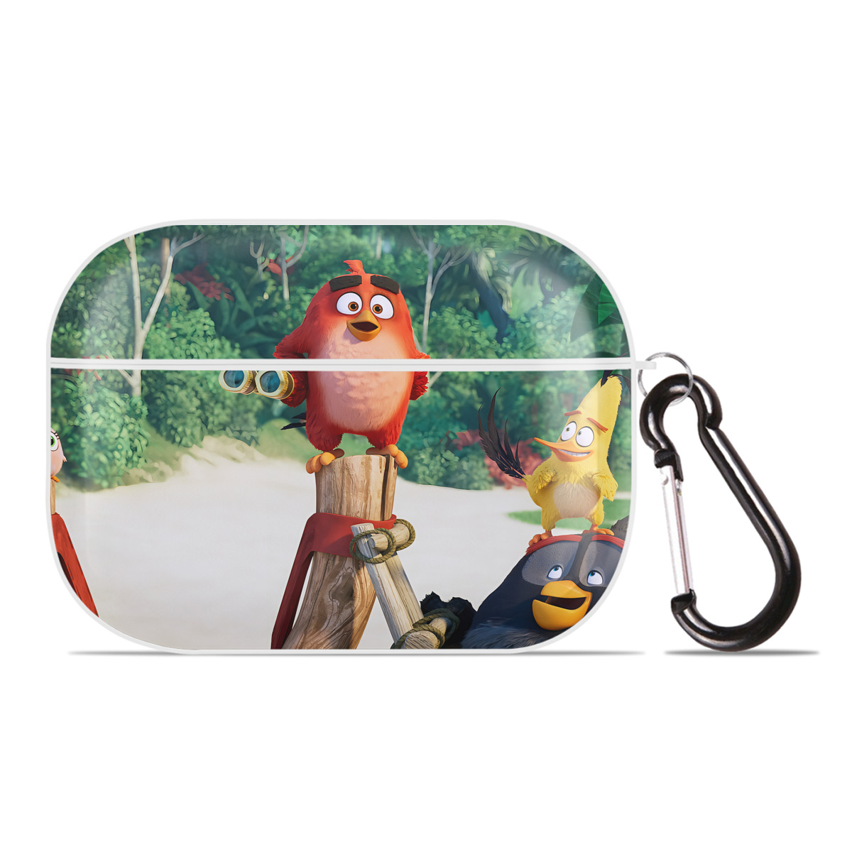 （画像用） Angry Birds アングリーバード 【AirPods Pro用】ハードシェル保護ケース 耐衝撃・防指紋・カラビナ付き商品仕様