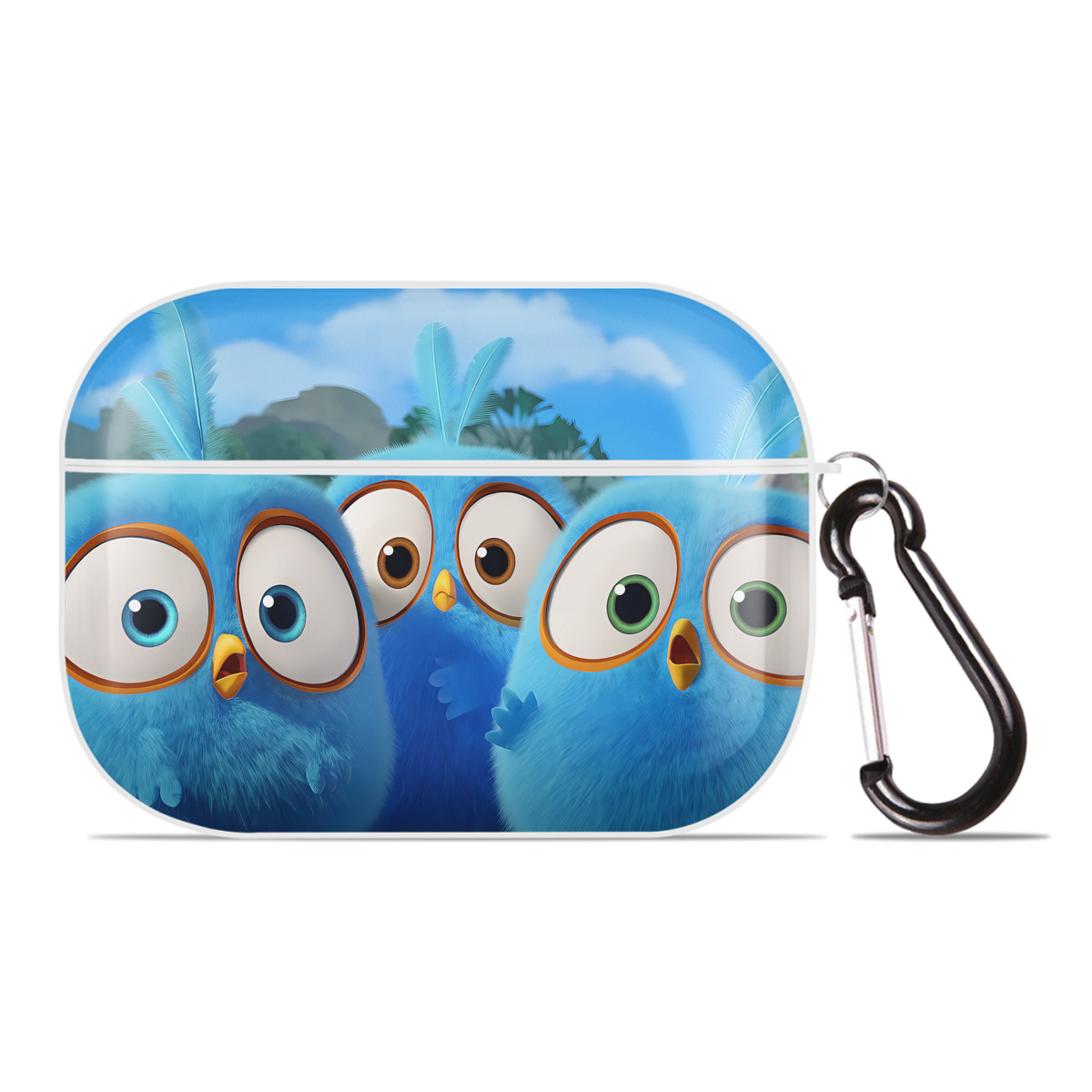 （画像用） Angry Birds アングリーバード 【AirPods Pro用】ハードシェル保護ケース 耐衝撃・防指紋・カラビナ付き商品仕様