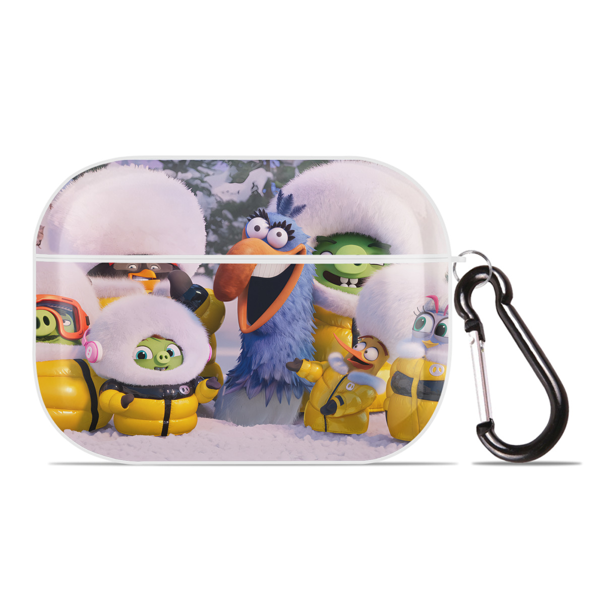 （画像用） Angry Birds アングリーバード 【AirPods Pro用】ハードシェル保護ケース 耐衝撃・防指紋・カラビナ付き商品仕様