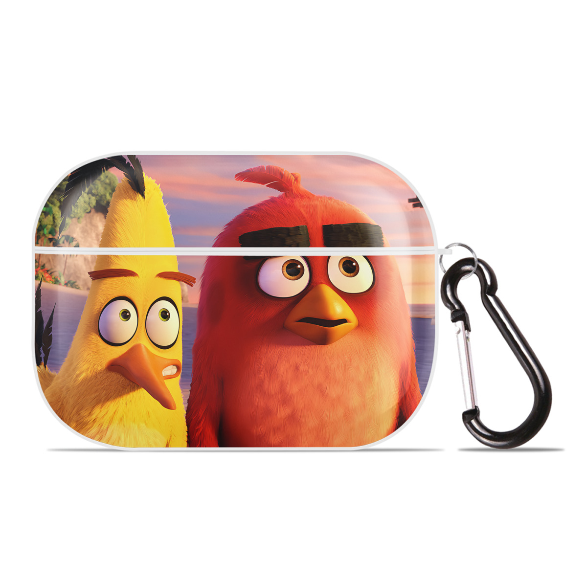 （画像用） Angry Birds アングリーバード 【AirPods Pro用】ハードシェル保護ケース 耐衝撃・防指紋・カラビナ付き商品仕様