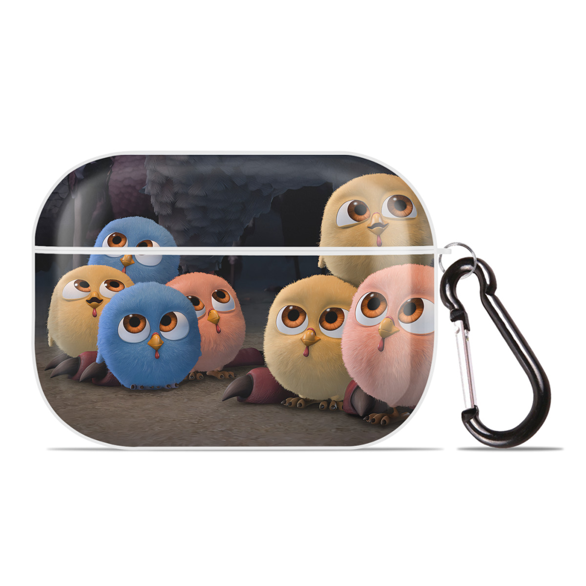 （画像用） Angry Birds アングリーバード 【AirPods Pro用】ハードシェル保護ケース 耐衝撃・防指紋・カラビナ付き商品仕様