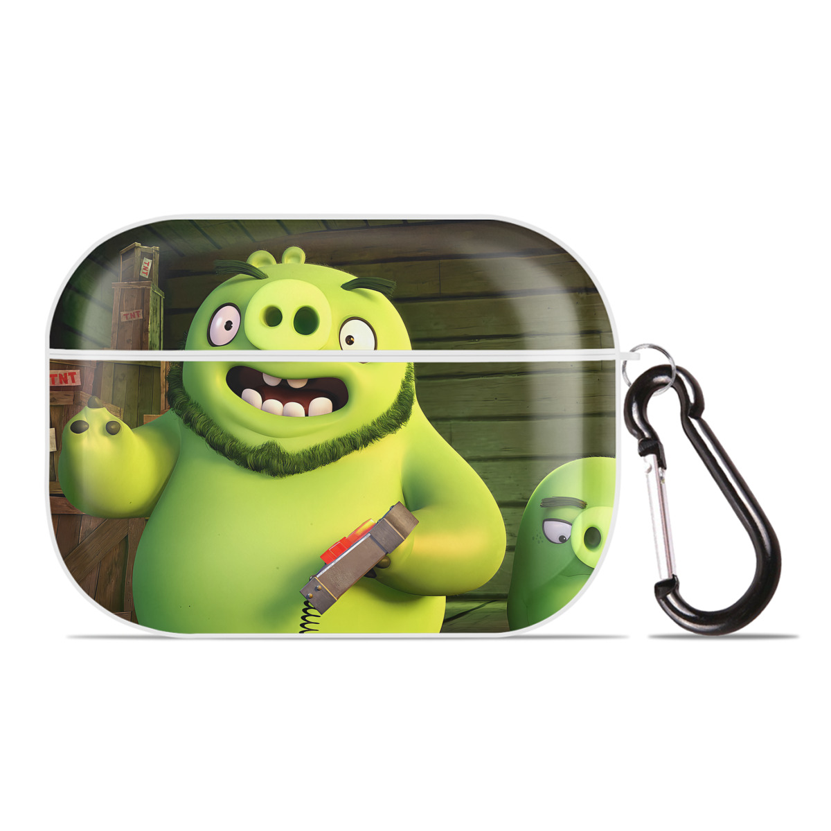 （画像用） Angry Birds アングリーバード 【AirPods Pro用】ハードシェル保護ケース 耐衝撃・防指紋・カラビナ付き商品仕様