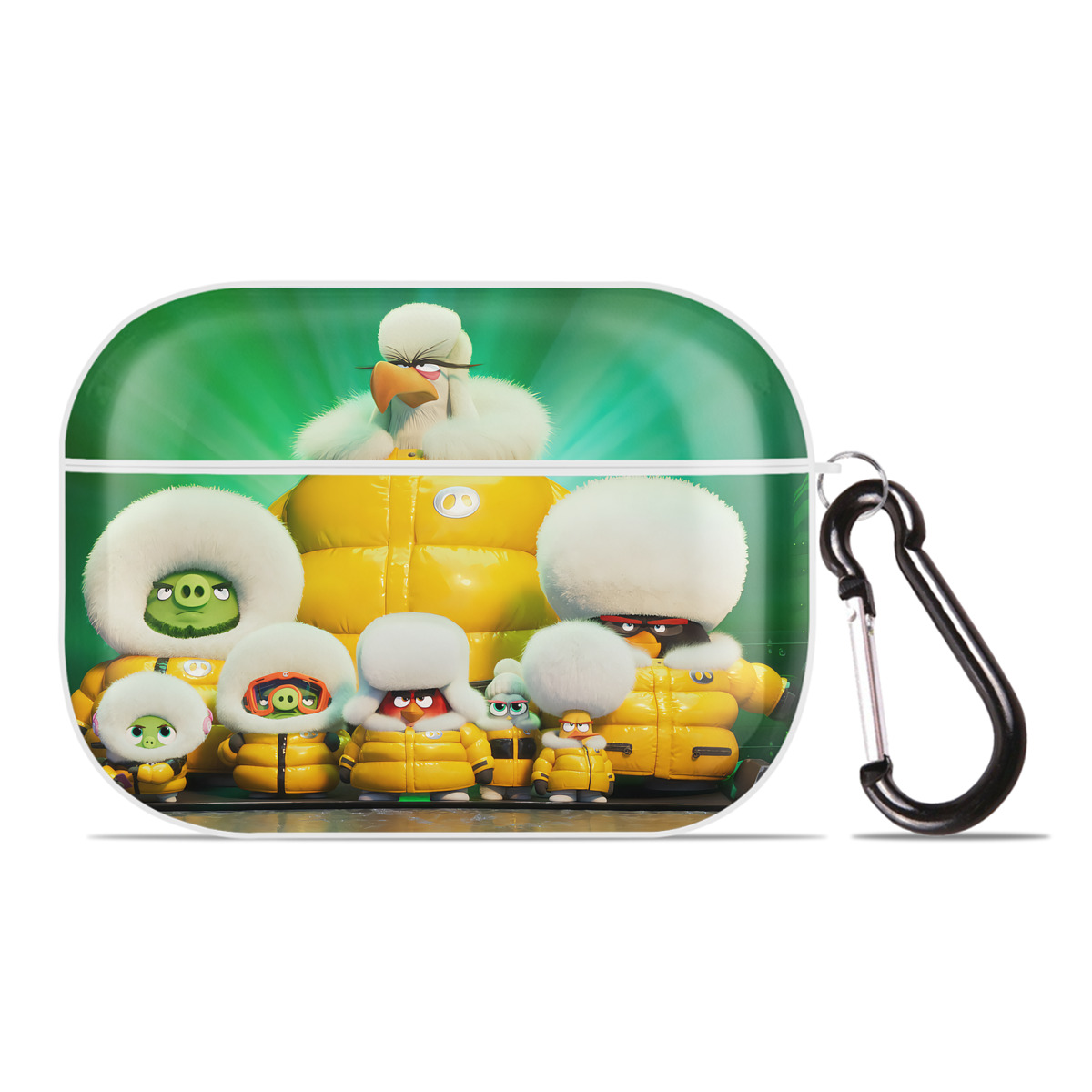 （画像用） Angry Birds アングリーバード 【AirPods Pro用】ハードシェル保護ケース 耐衝撃・防指紋・カラビナ付き商品仕様